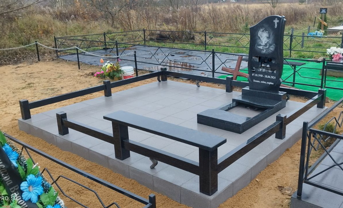 Эксклюзивное благоустройство участка памяти